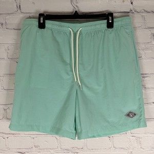 Pacsun Los Angeles Mens Swim Trunks Large Neon Lined Pockets Drawstring